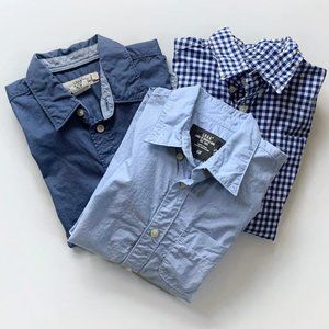 3) H&M Boys L/S Button Down Shirts, 7-8y
